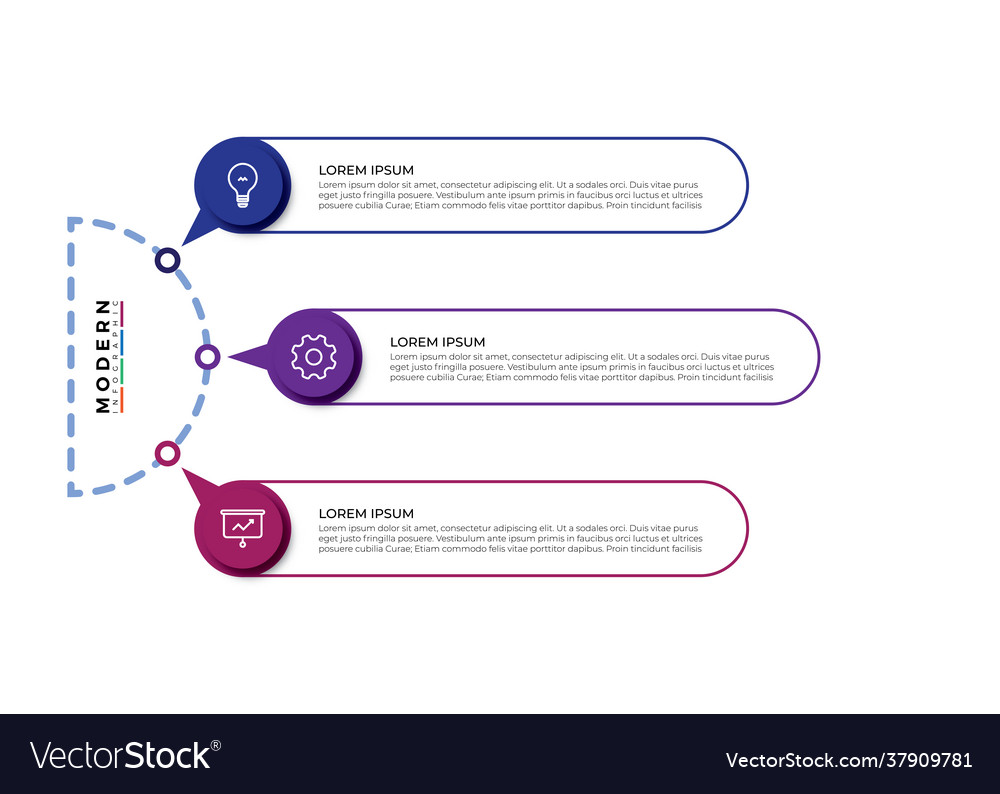 Thin line business data visualization Vector Image Thin line business data visualization