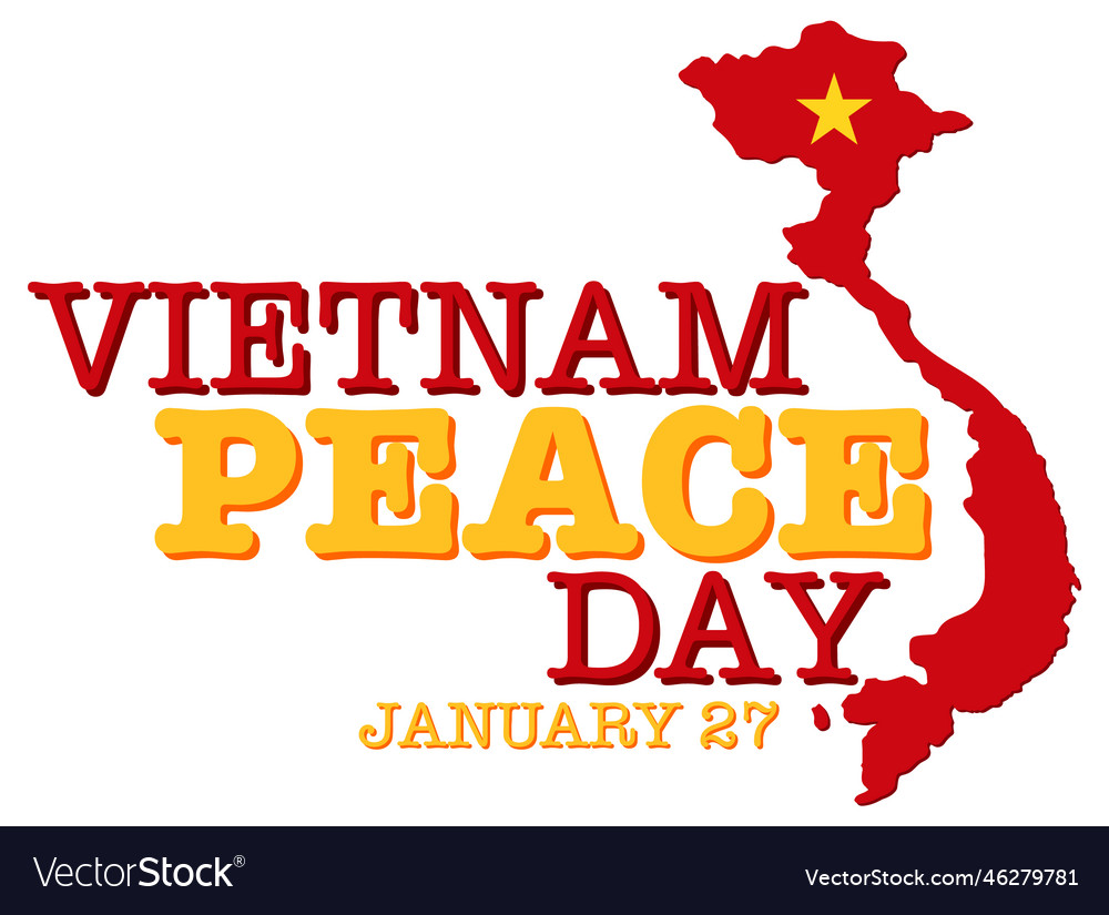 Vietnam Friedenstag Banner Design