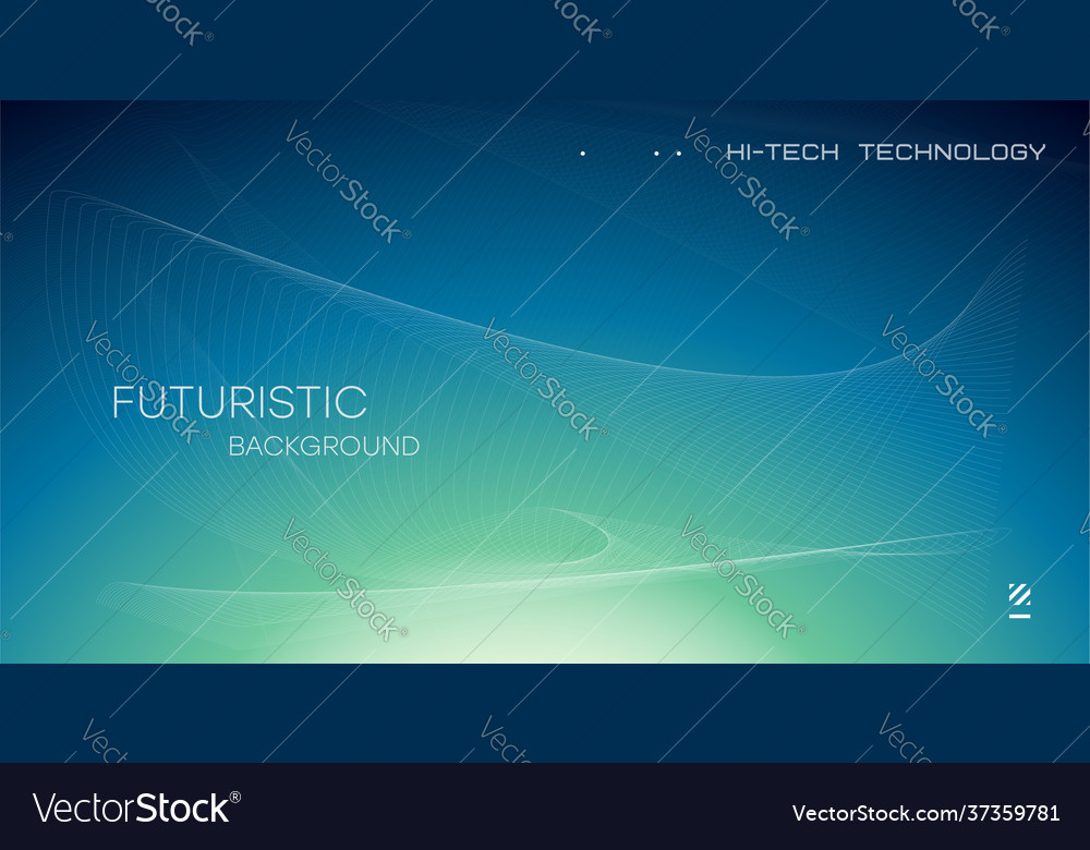 Wavy dynamic lines flowing particles abstract vector image Wavy dynamic lines flowing particles abstract