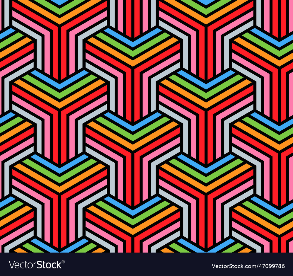 Abstract repeating seamless geometric pattern vector image Abstract repeating seamless geometric pattern