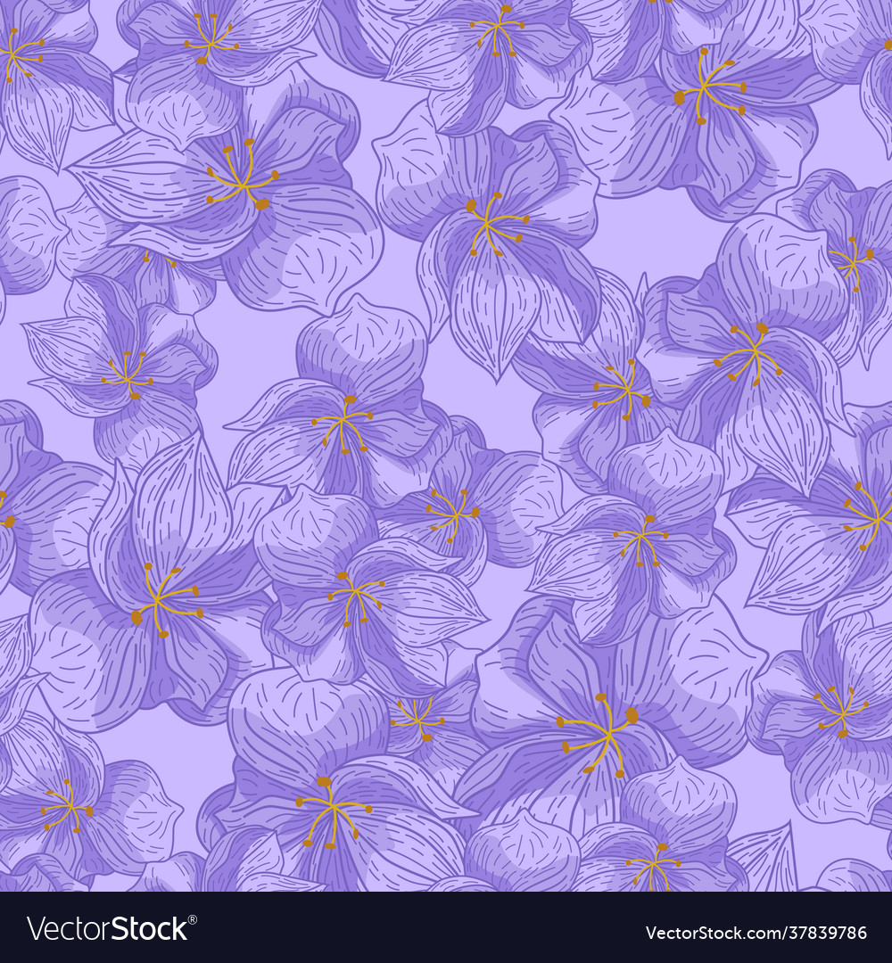 Botanic seamless hand drawn pattern with simple vector image Botanic seamless hand drawn pattern with simple