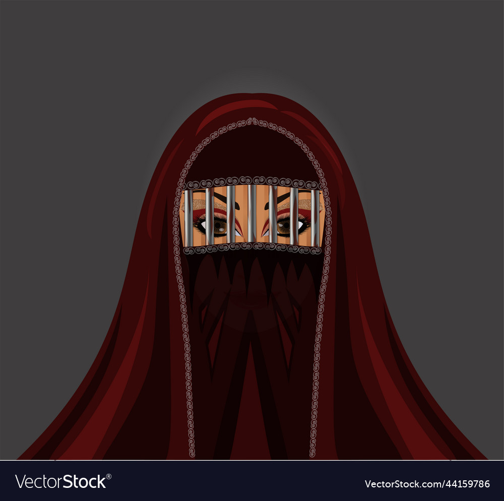 Burka is like a prison muslim woman in burqa meta