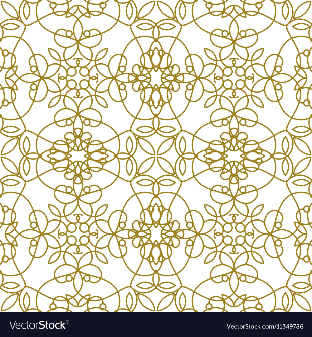 Golden line pattern on white background