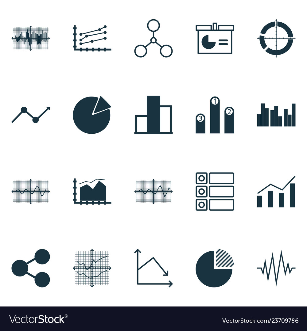 Graphs & Statistics Icons - Data Visualizations