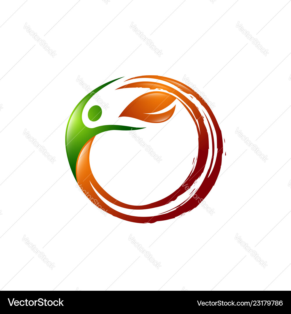 Leaf creative concept logo design template Vector Image