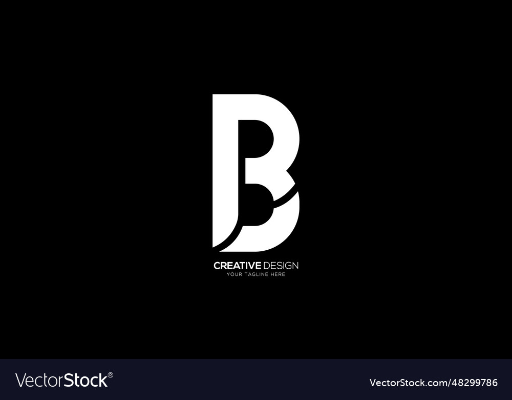 Letter r b creative monogram logo