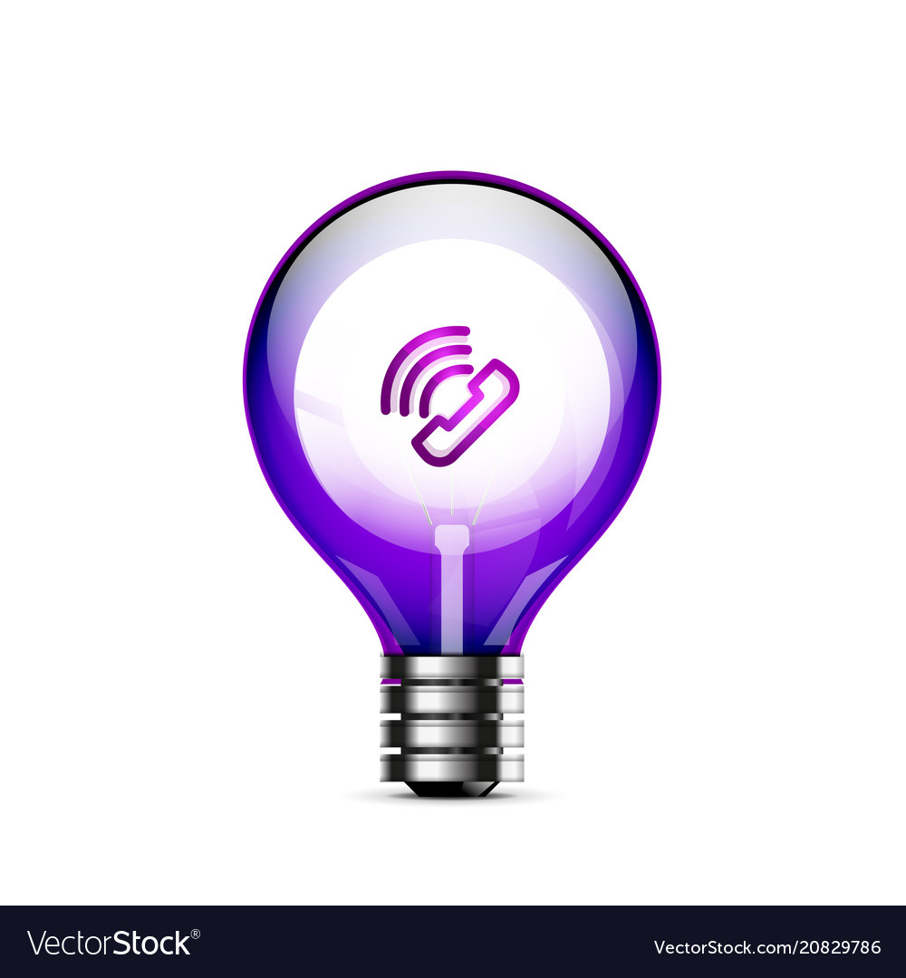 Phone button call support idea vector image Phone button call support idea