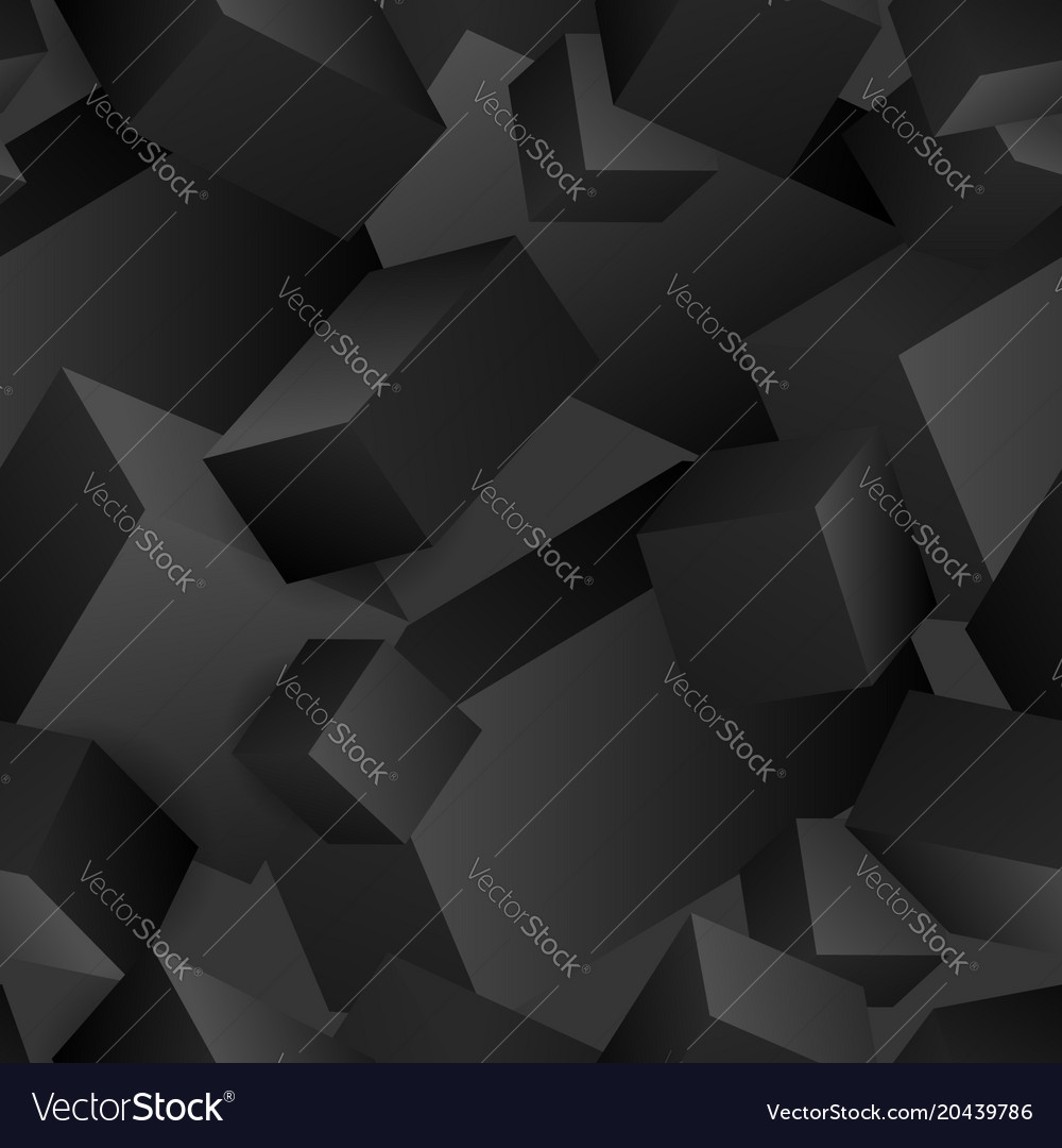 Seamless pattern of abstract 3d cubes