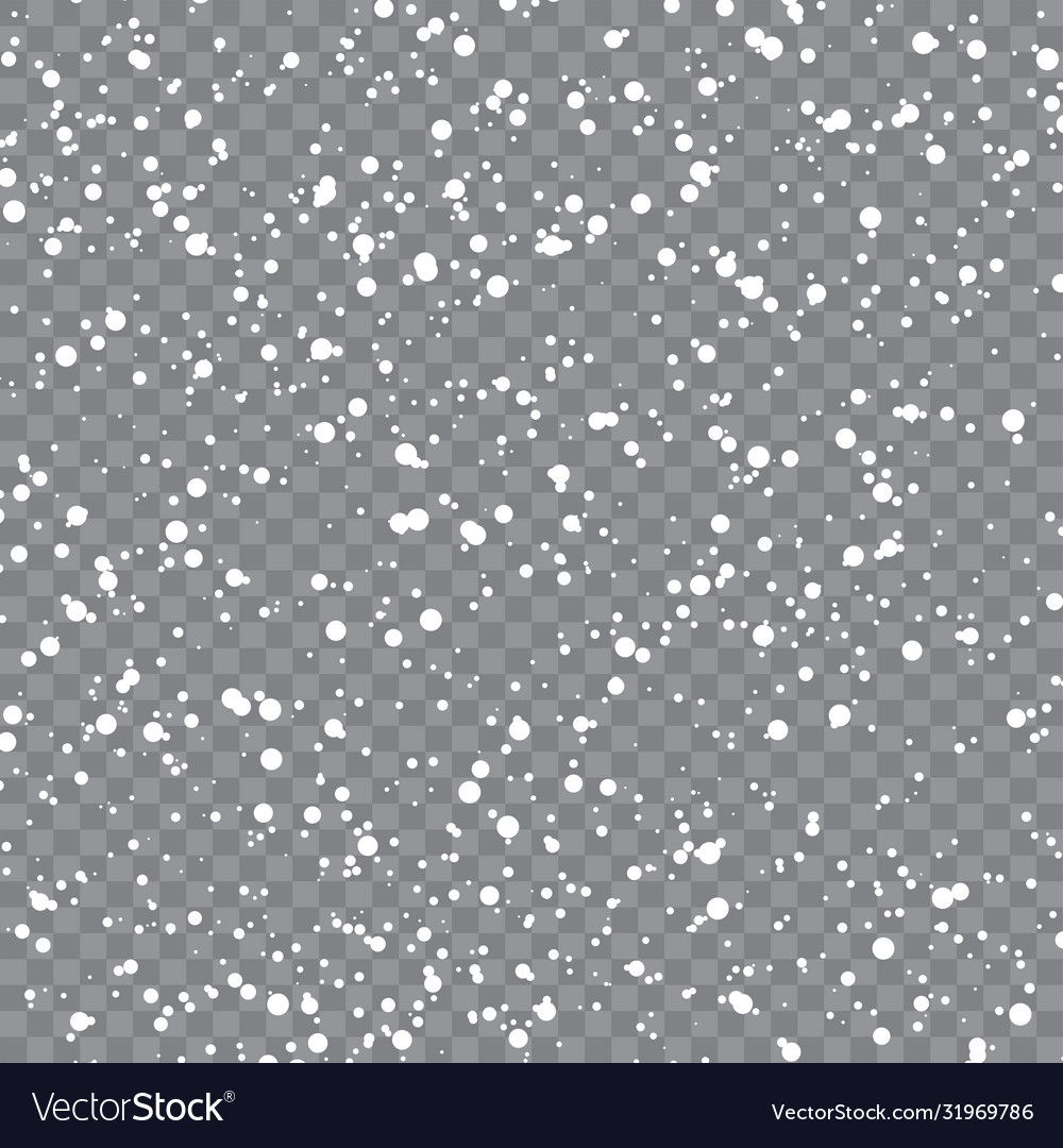 Seamless pattern with falling snow or snowflakes