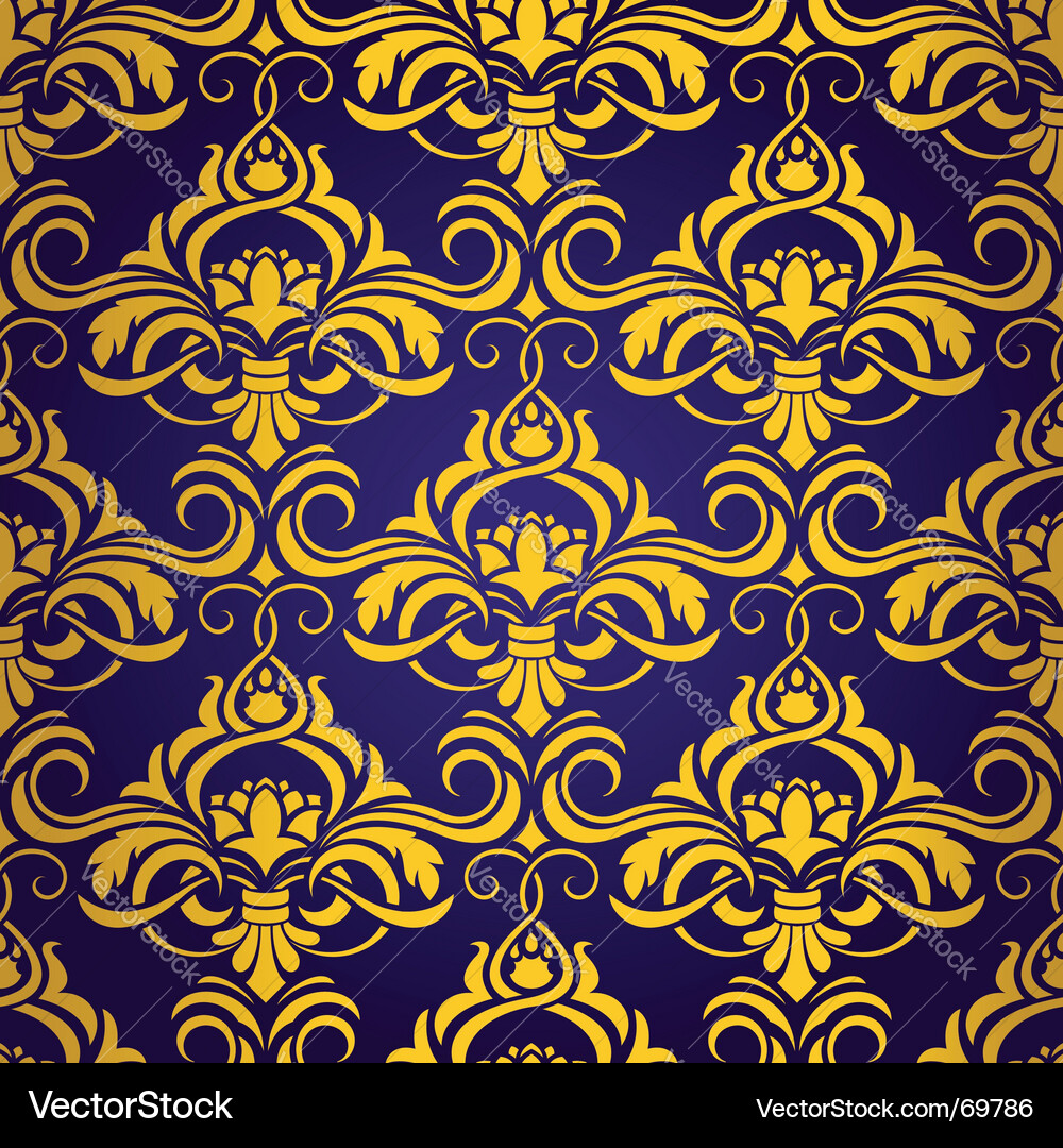 Seamless wallpaper Royalty Free Vector Image - VectorStock