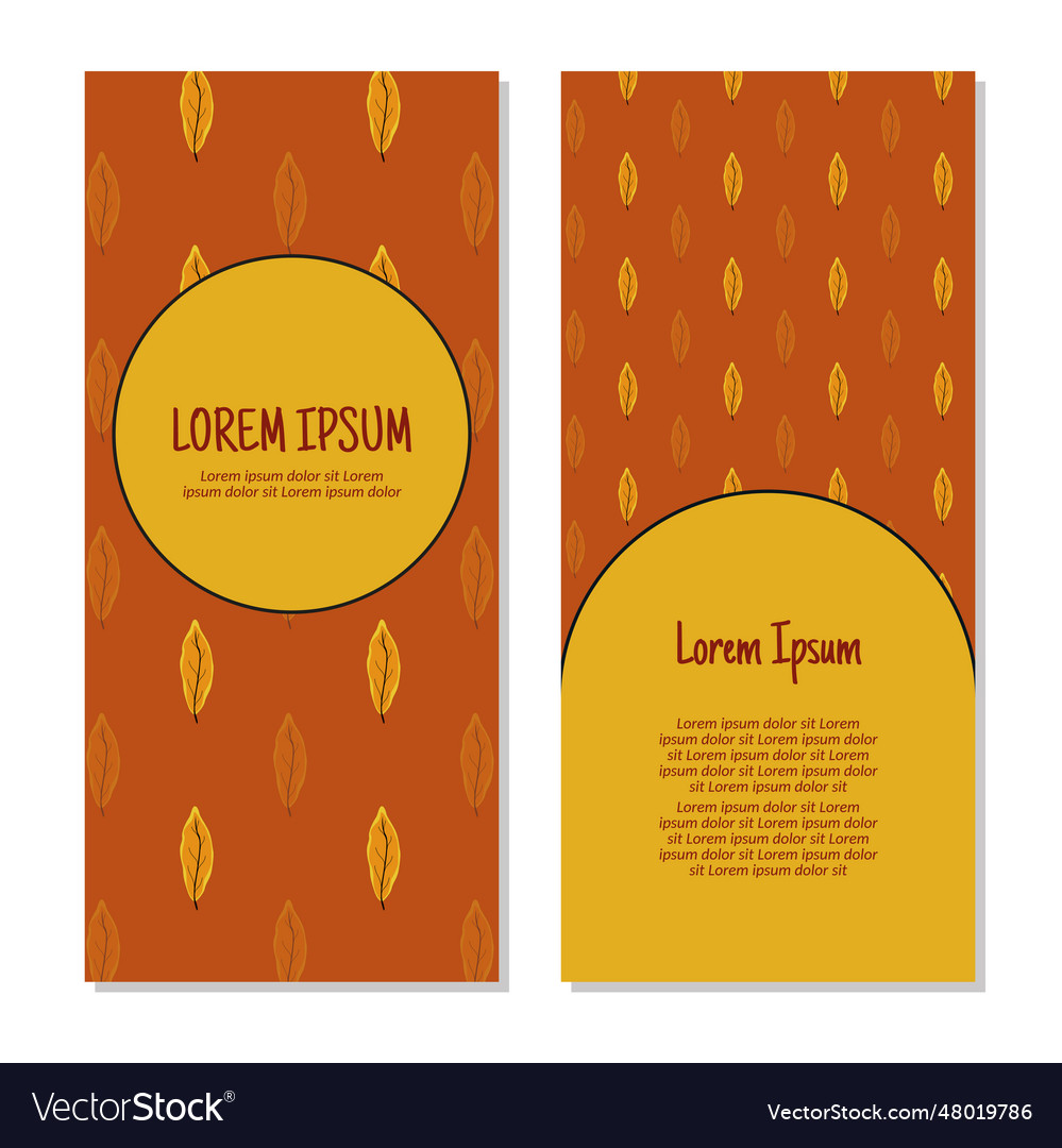 Spring leaves vertical frame pattern invitation Vector Image Spring leaves vertical frame pattern invitation