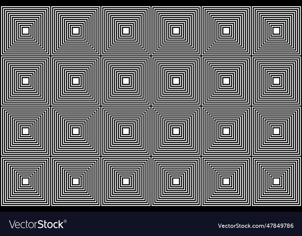Square line pattern on white background