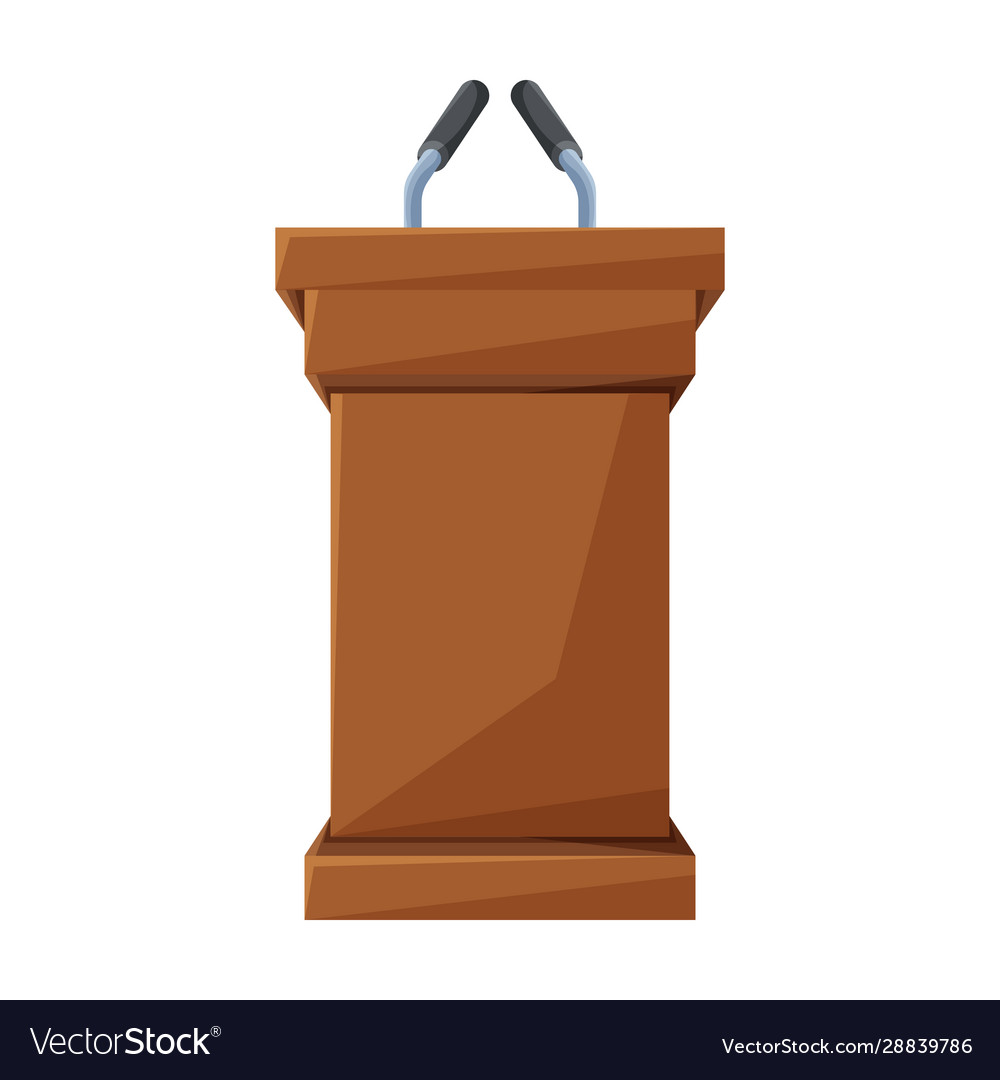 Tribune iconcartoon icon isolated Royalty Free Vector Image