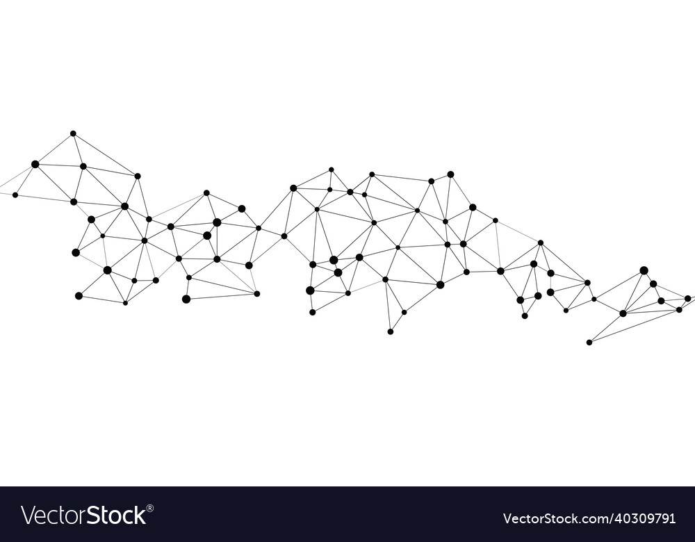 Abstract Low Poly Internet Connection