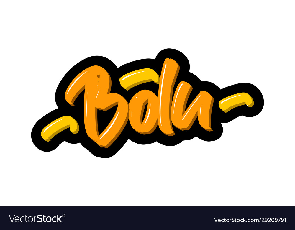 Bolu turkey city logo text vector image Bolu turkey city logo text