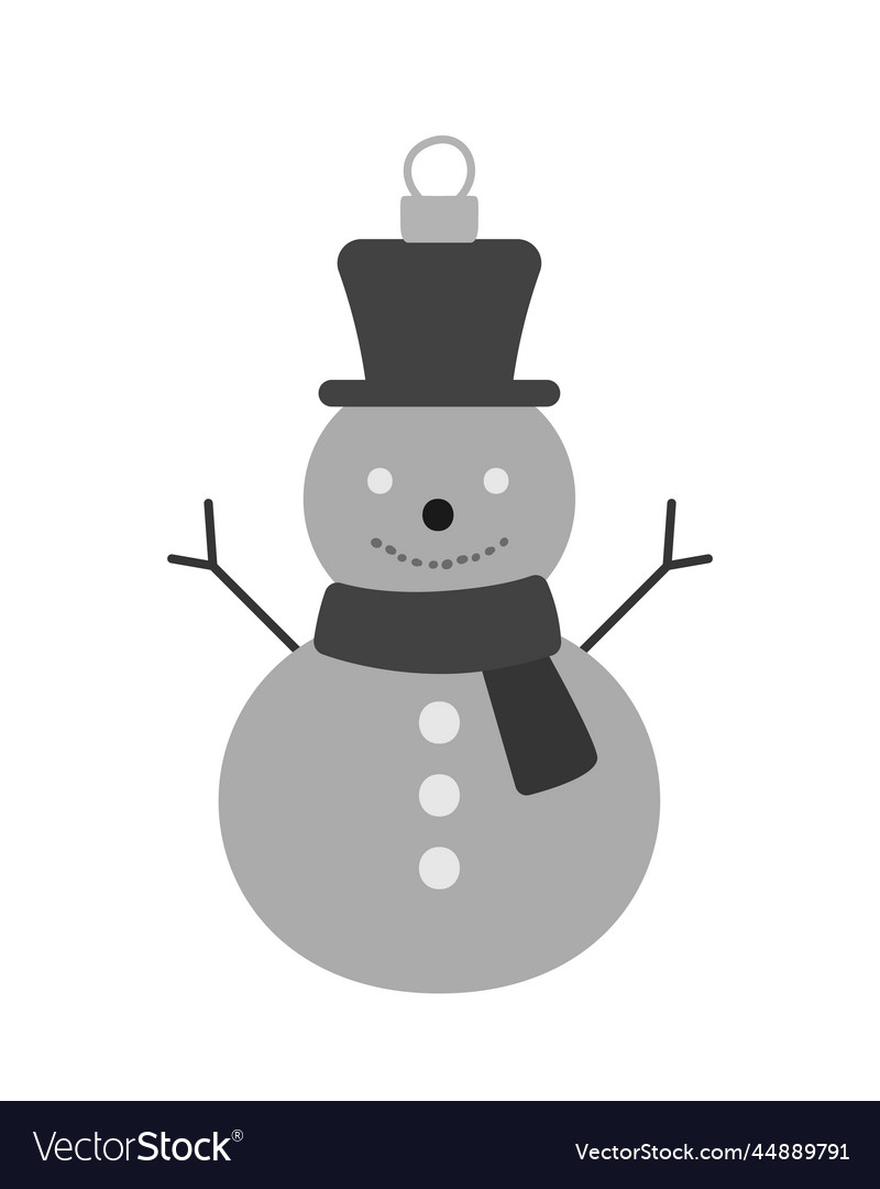 Christmas snowman icon