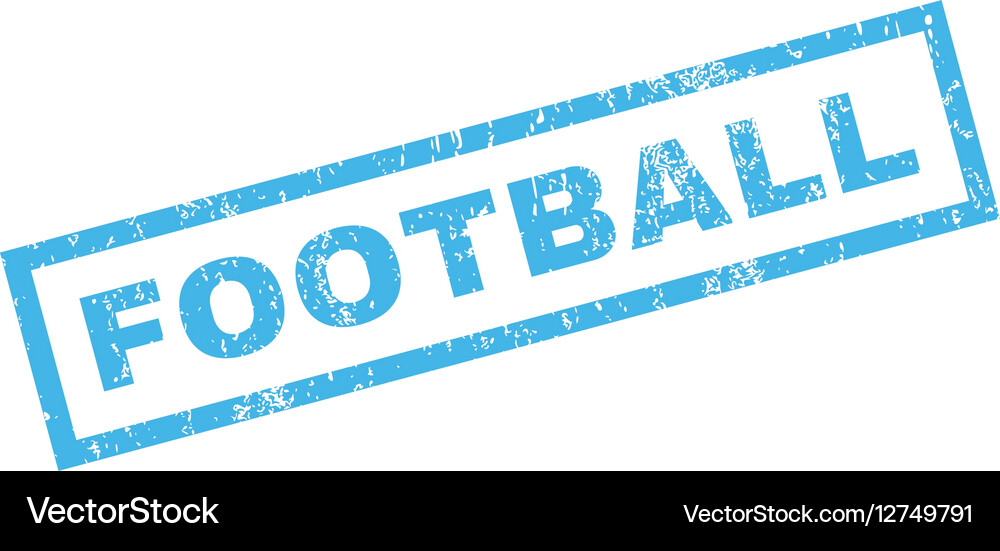 Football rubber stamp Royalty Free Vector Image