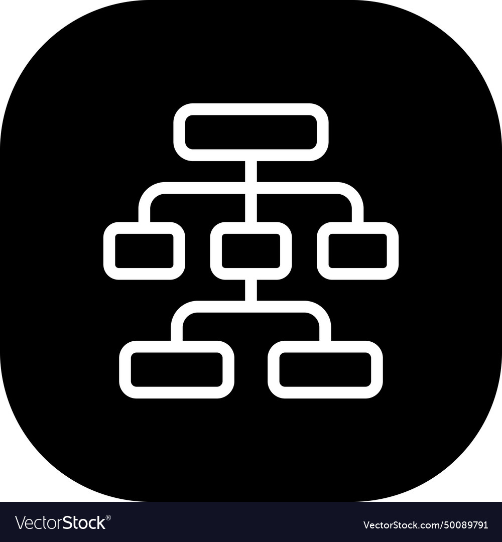 Hierarchy project development icon with black vector image Hierarchy project development icon with black