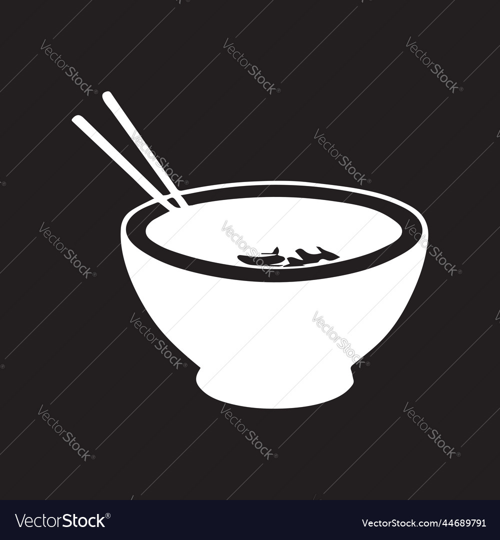 Minimal simple ramen food icon logo