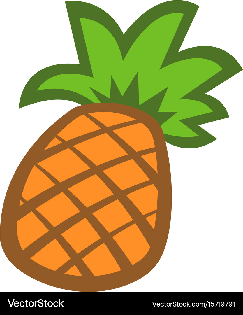 Pineapple fruit Royalty Free Vector Image - VectorStock