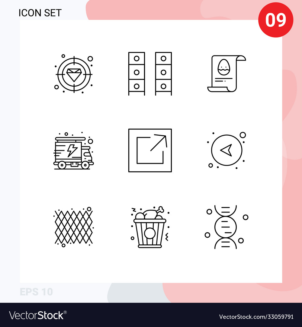 Set 9 kommerzielle Umrisse für Link Truck