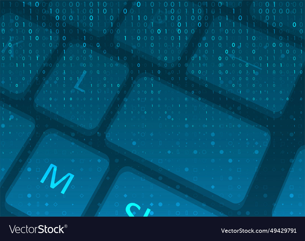 Software concept for computer keyboard vector image Software concept for computer keyboard