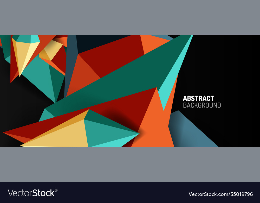 3d low poly abstract shape background