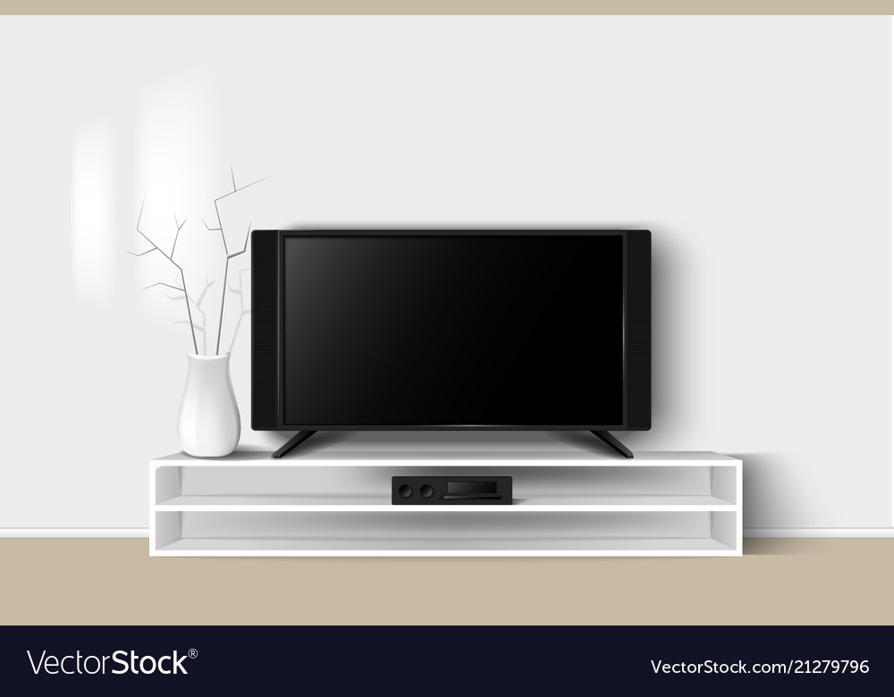 Download 3d Of Led Tv Stand On A Wooden Royalty Free Vector Image PSD Mockup Templates