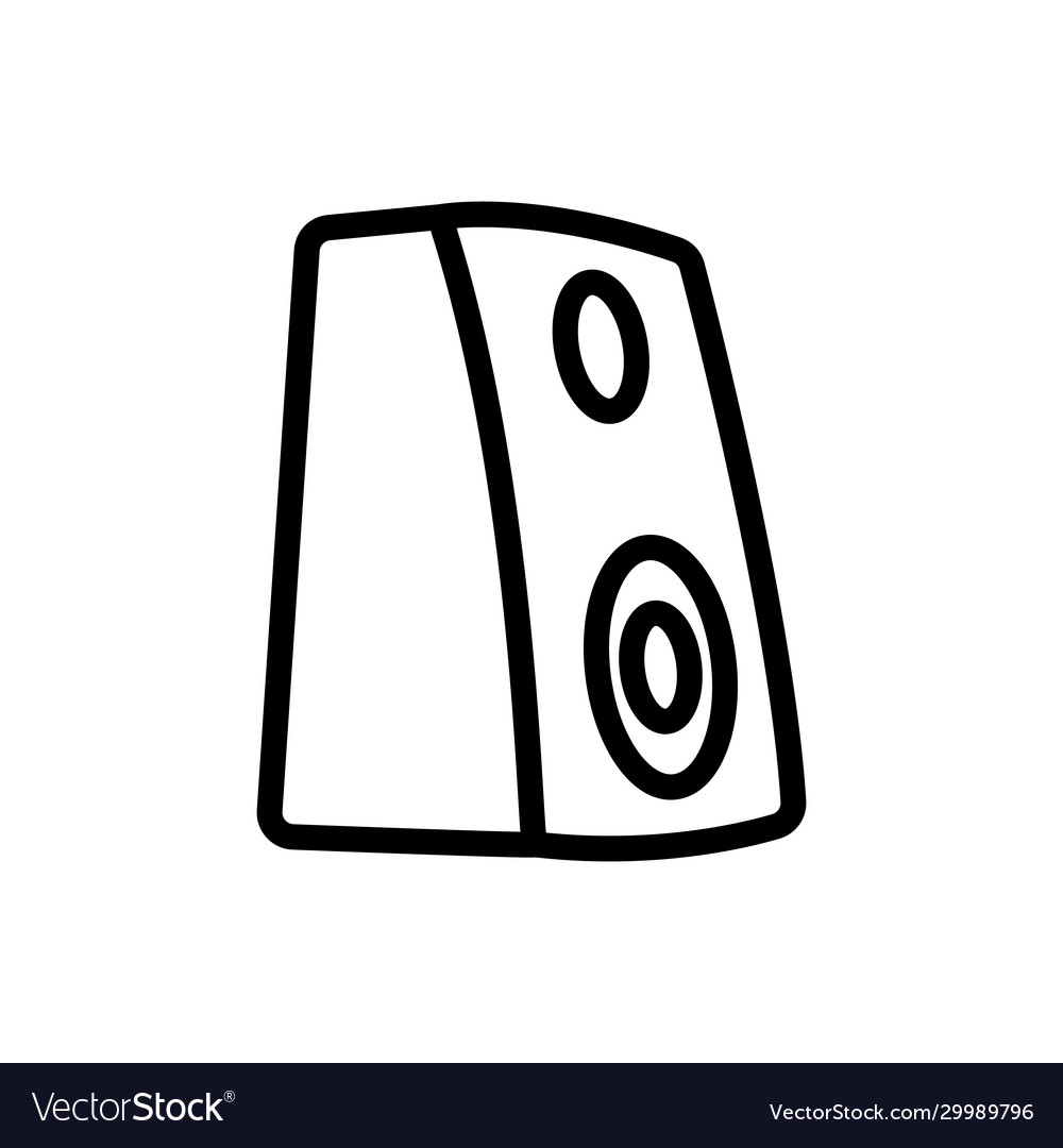 Acoustics column icon isolated contour