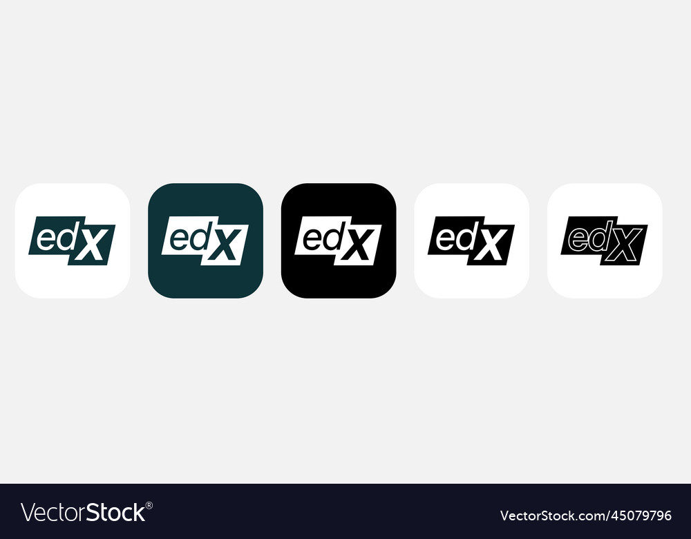 App icon edx Royalty Free Vector Image - VectorStock