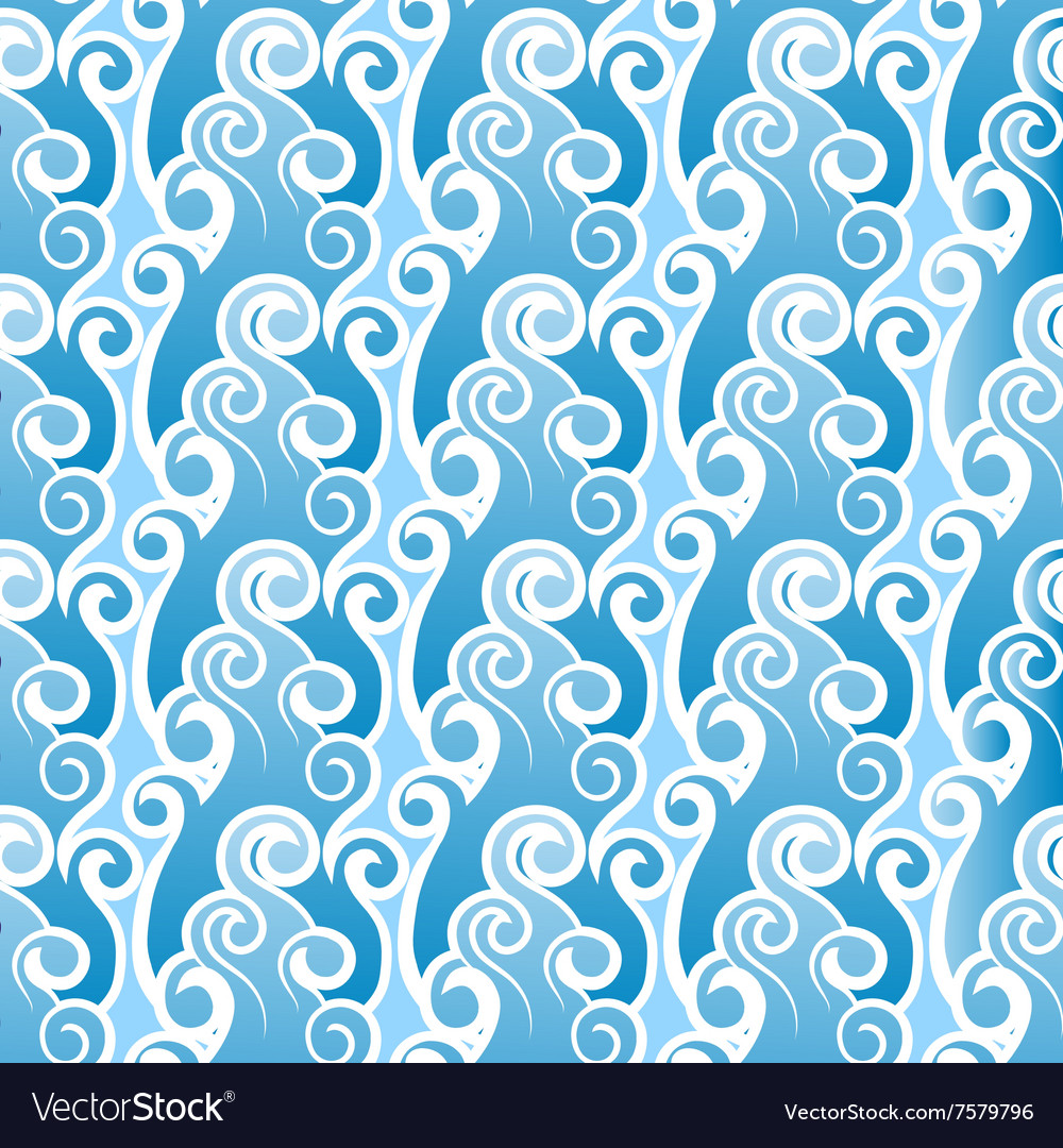 Blue abstract pattern with waves