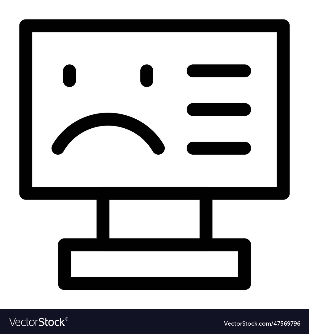 Blue screen indicating a system failure