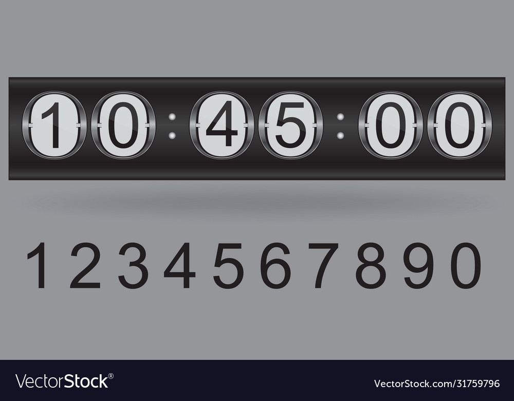 Countdown timer vector image Countdown timer