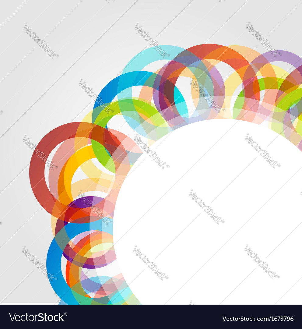 Design element with colorful rings
