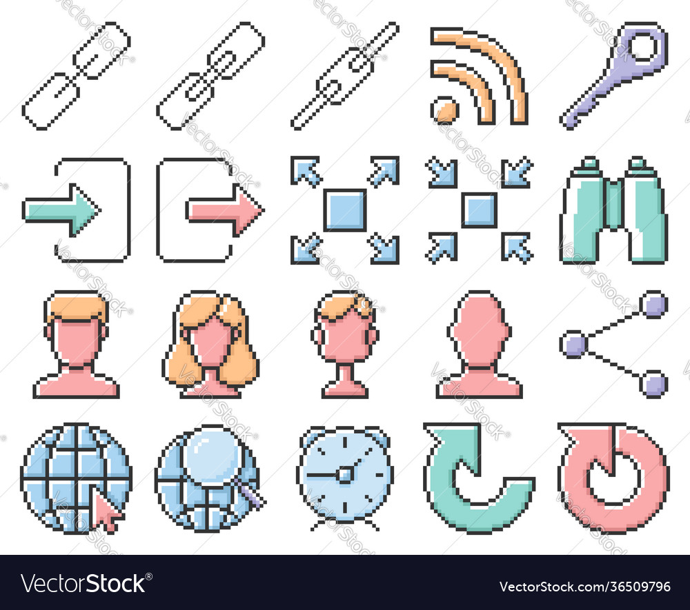 Pixel Icons - User Interface