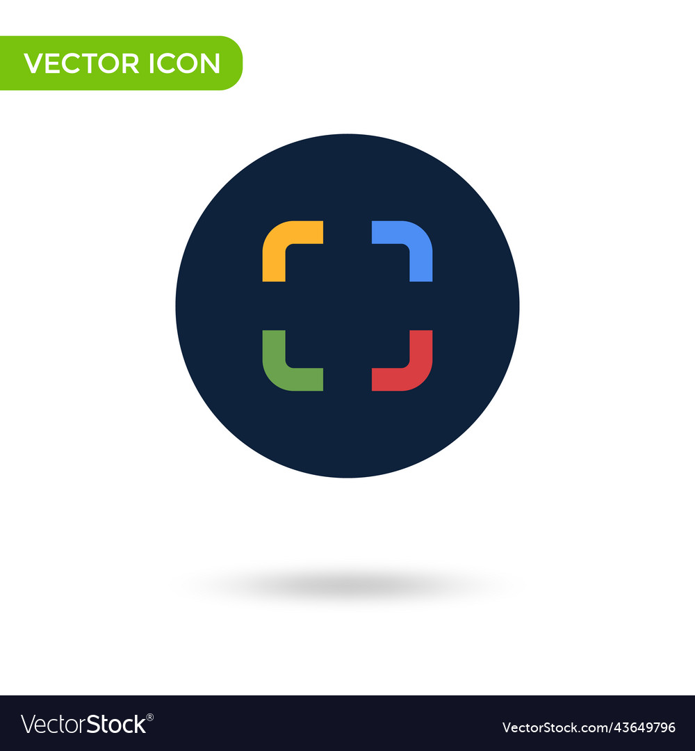 Qr code scanner icon minimal and creative