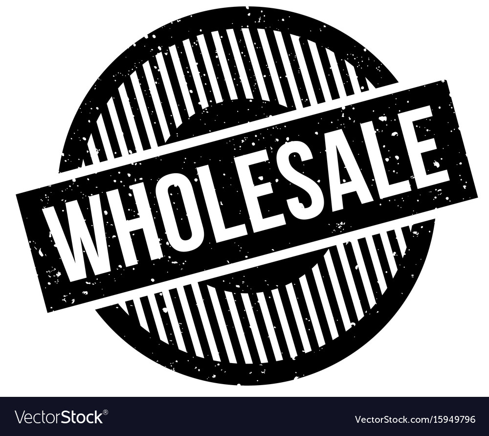 Wholesale rubber stamp Royalty Free Vector Image