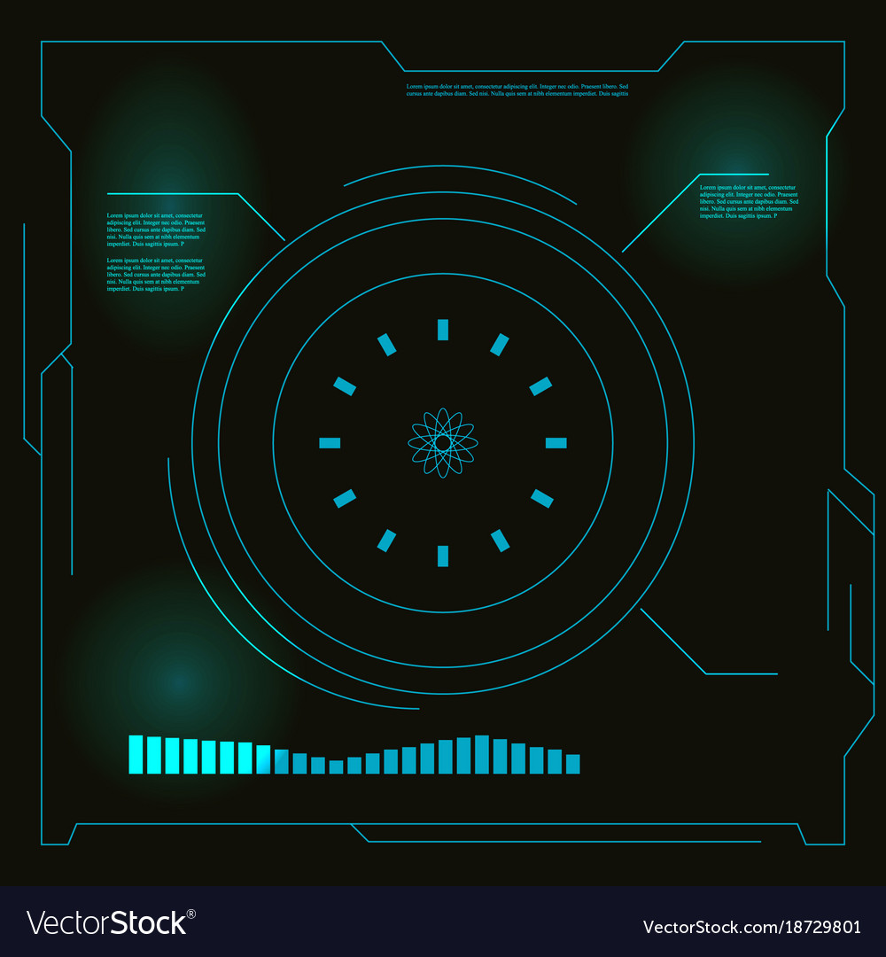 Abstract Hud Elements Royalty Free Vector Image