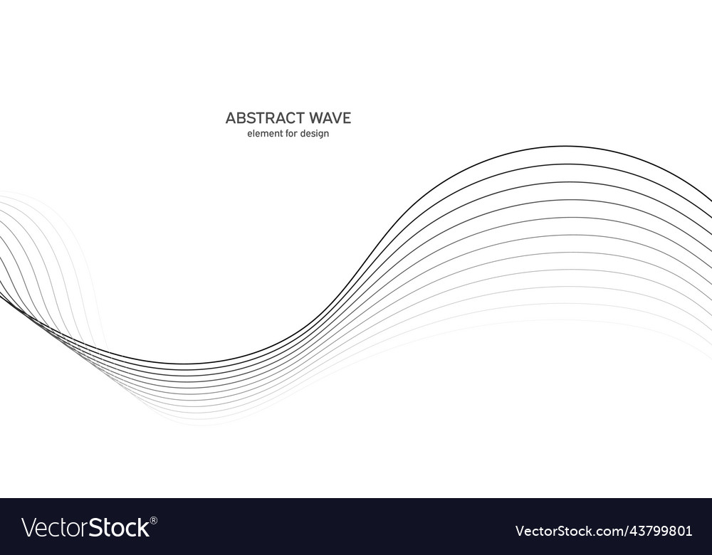 Abstract wave element for design digital vector image Abstract wave element for design digital