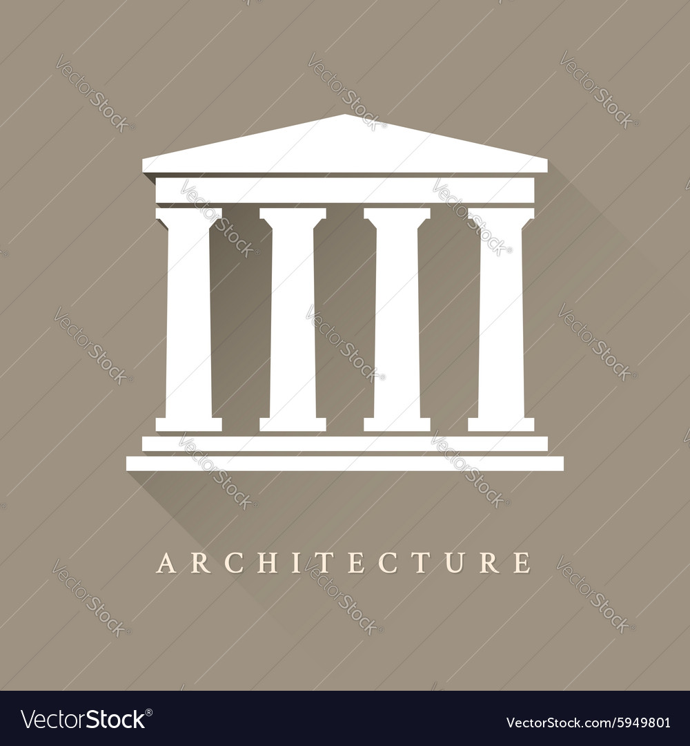 Architecture symbol Royalty Free Vector Image - VectorStock