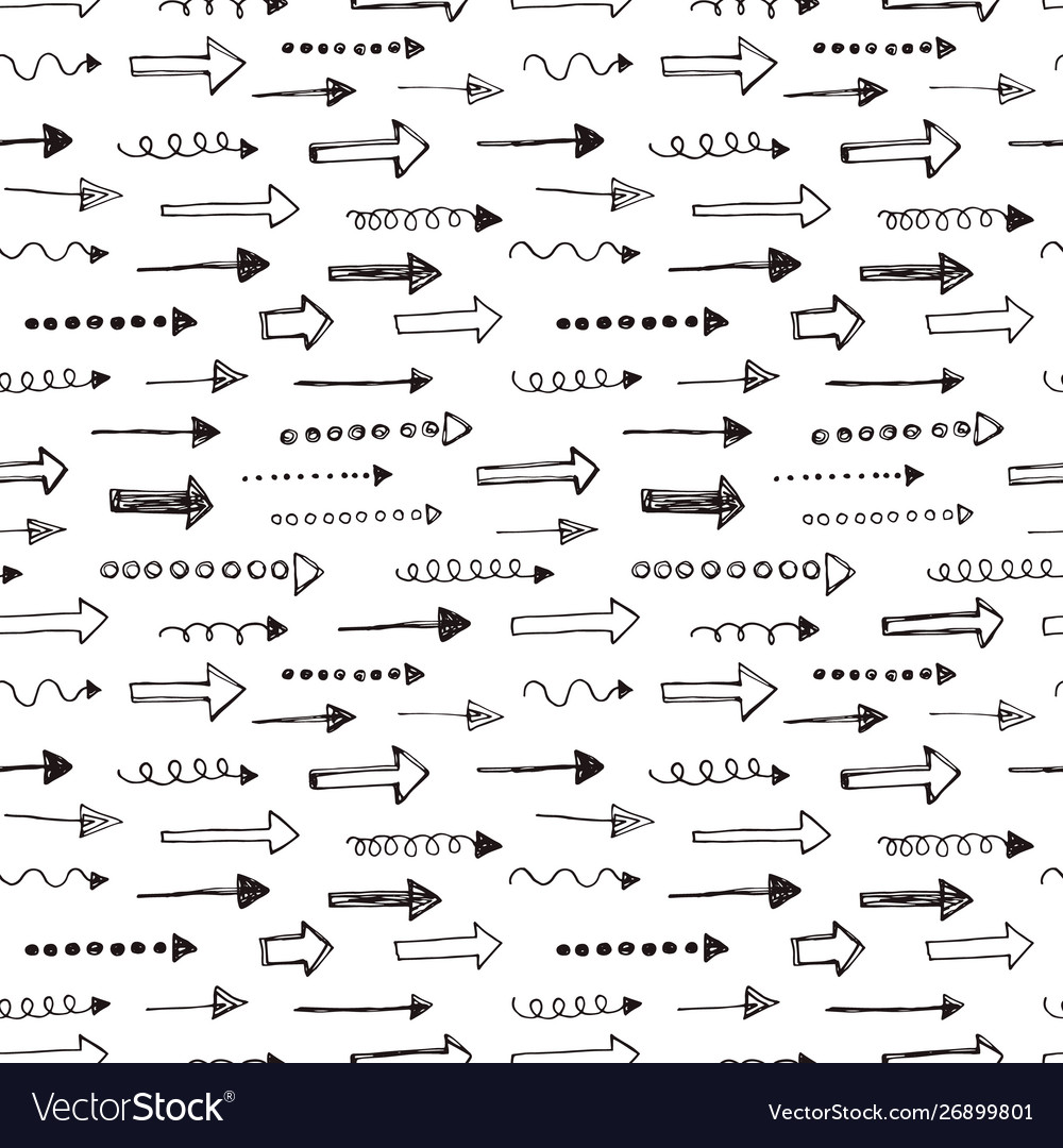 Arrows seamless pattern vector image Arrows seamless pattern