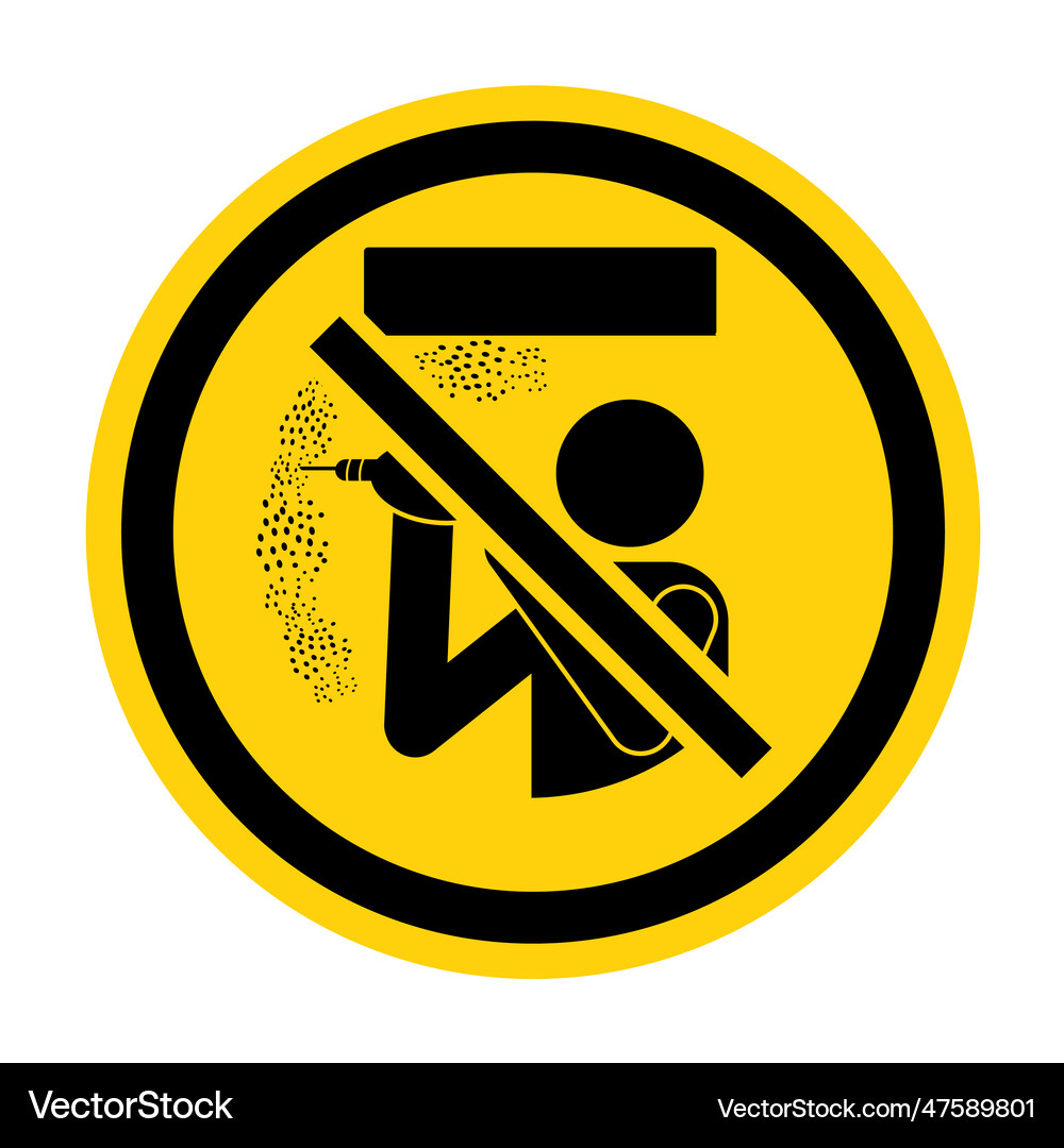 Caution safety labelasbestos dust hazard cancer Vector Image