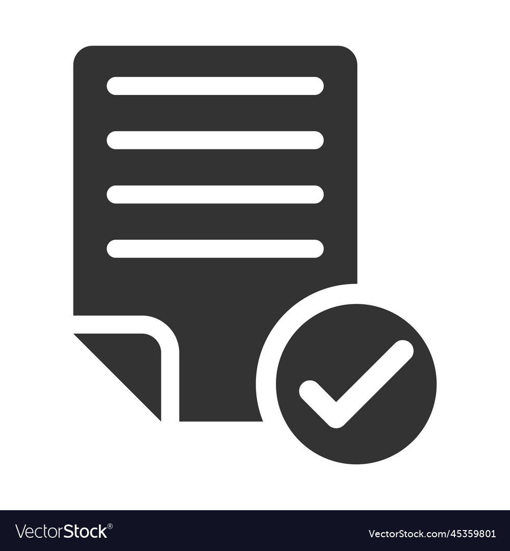 Checkmark Document Icon