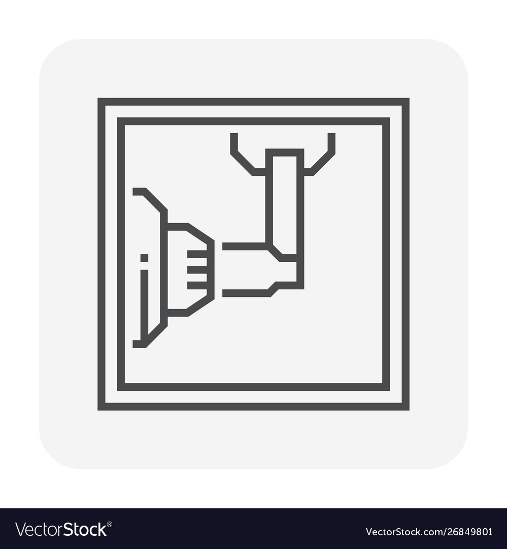 Cnc milling icon Royalty Free Vector Image - VectorStock