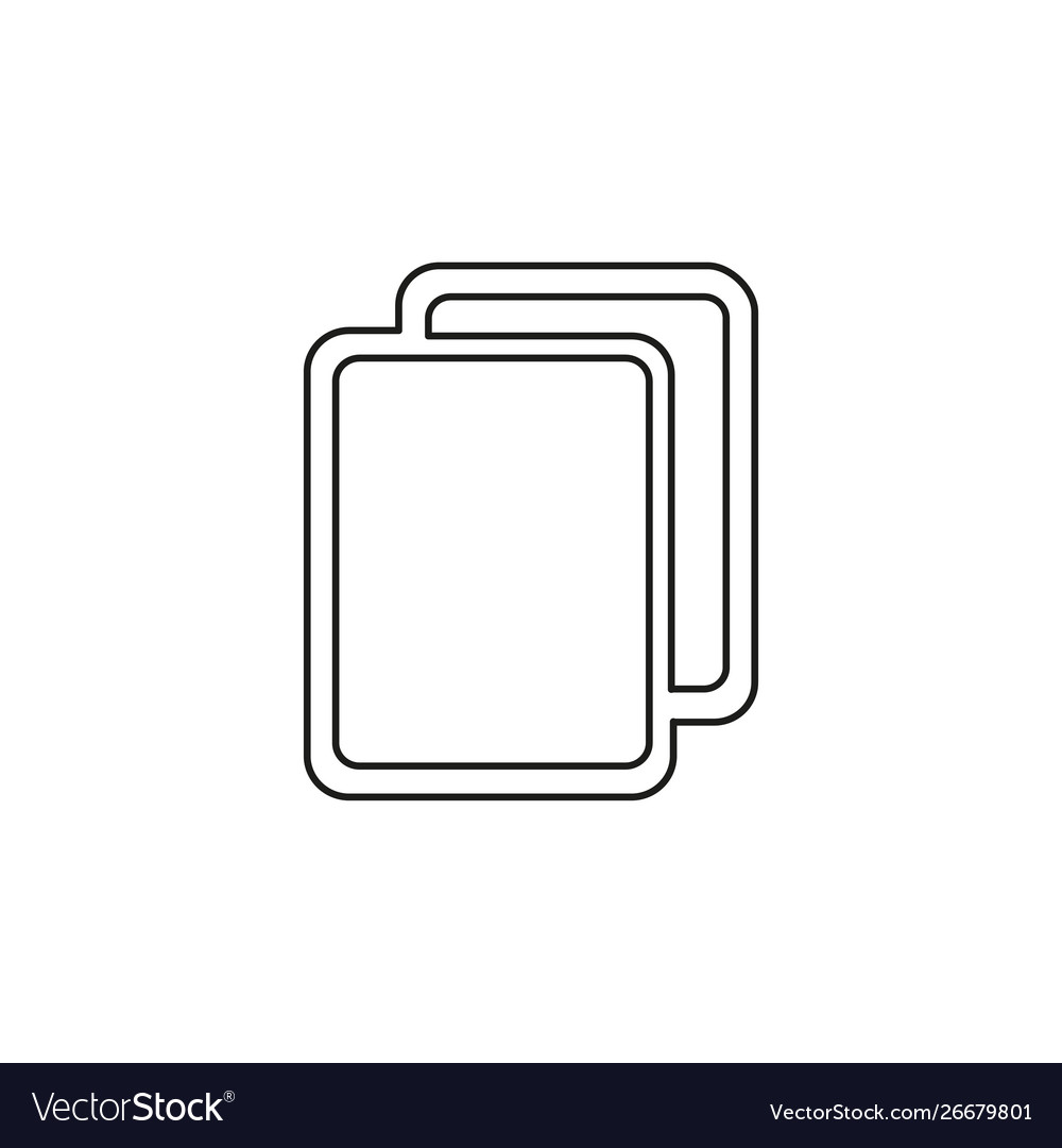Copy or duplicate document icon