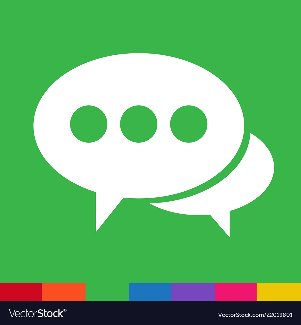 Speech bubble icon symbol design