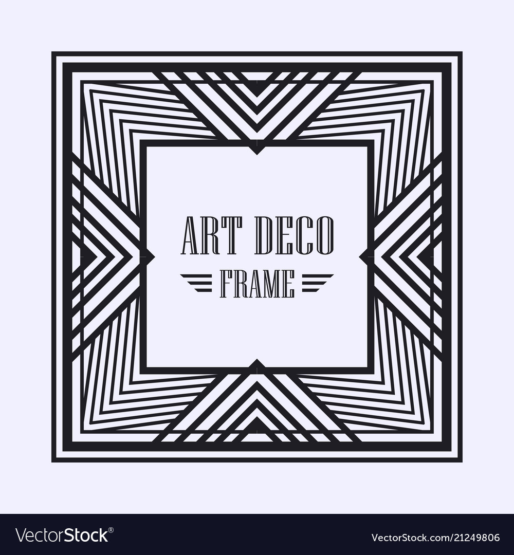 Art deco frame