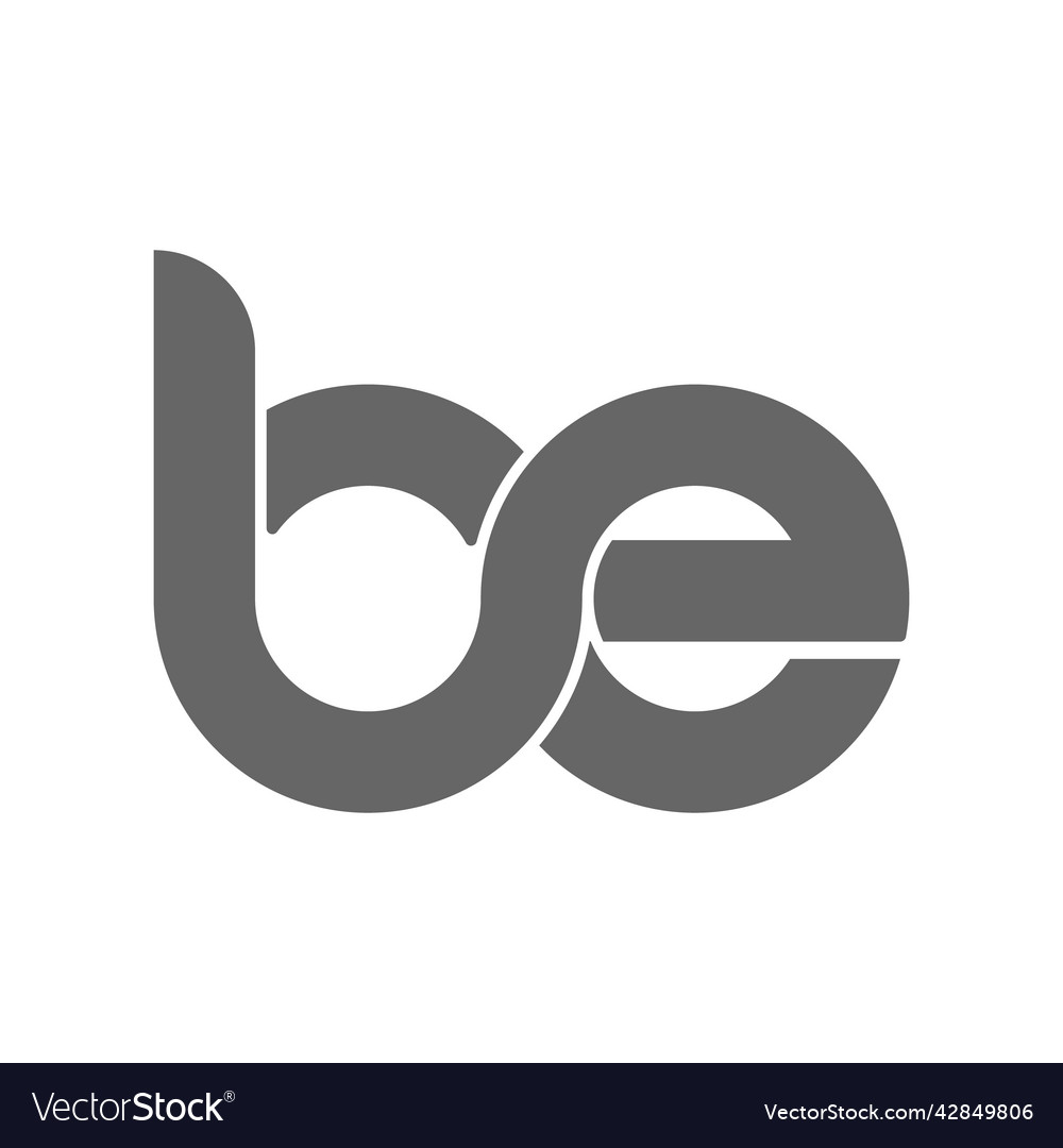 Circular combination of lowercase letters b and e