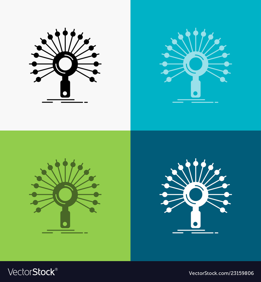 Data Retrieval Network Icons