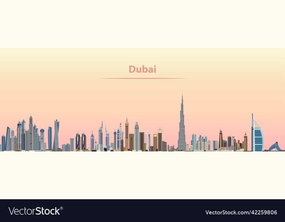 Dubai city skyline